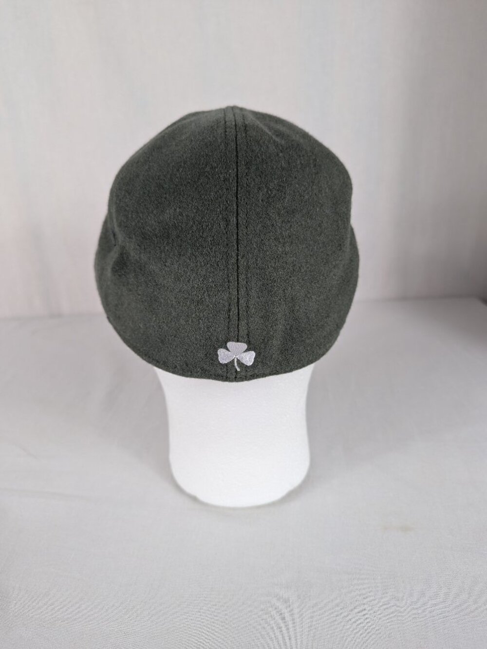 Boston Scally Company Gray Hat 6-Panel Newsboy Cap Wool Blend Shamrock Mens XL - Picture 5 of 8